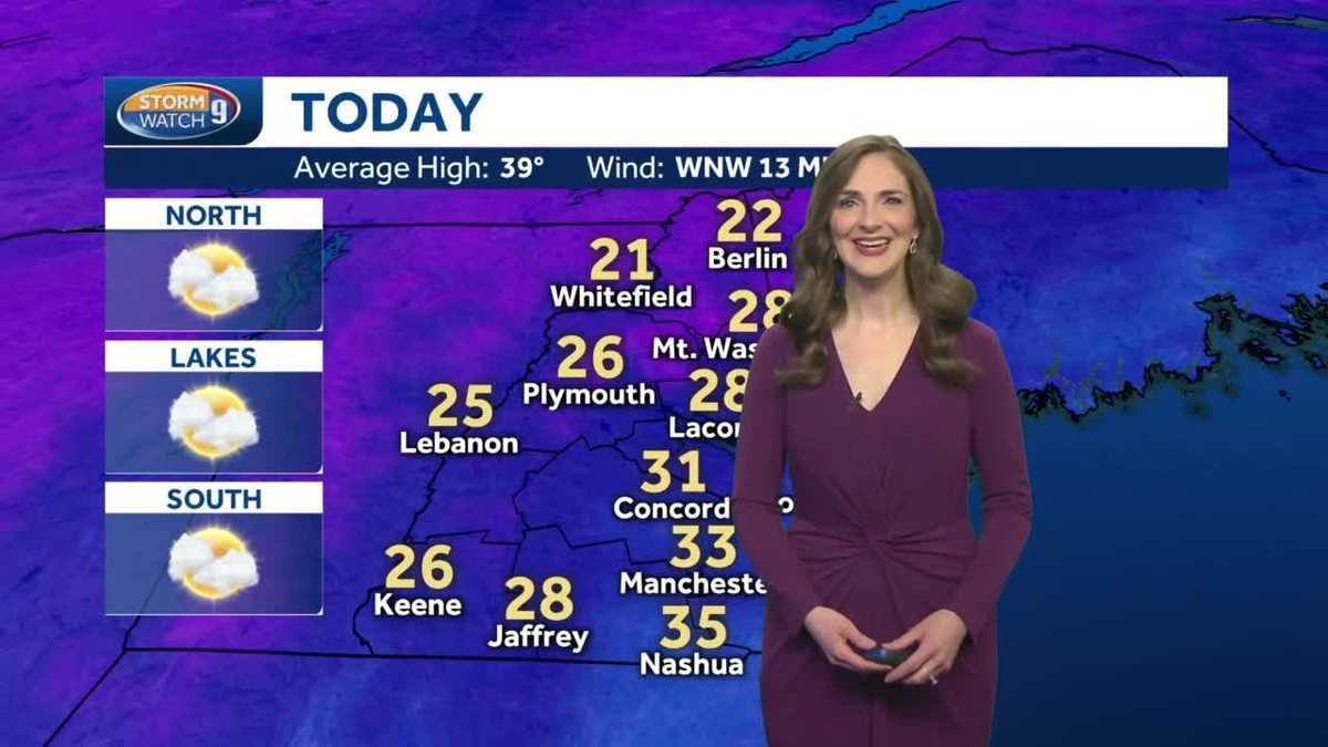 Watch: Breezy, chilly with passing snow showers today