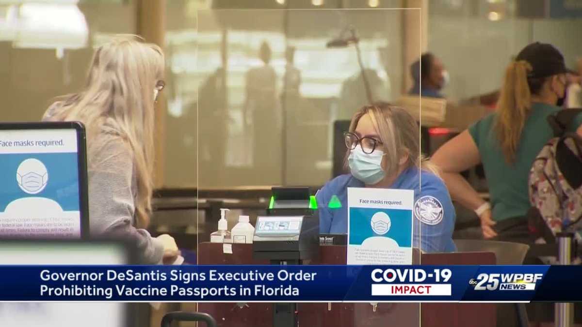 Florida governor signs executive order prohibiting vaccine passports