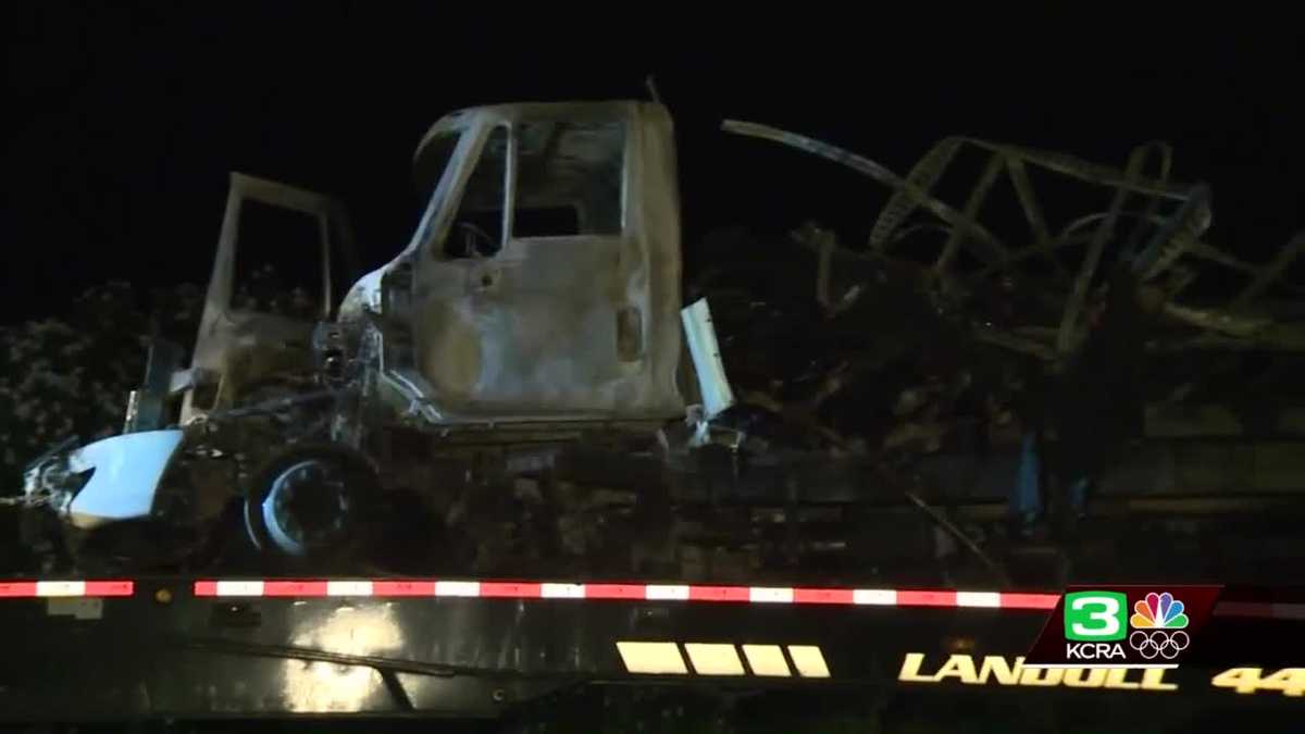 2 killed in fiery Yolo County crash on Interstate 5