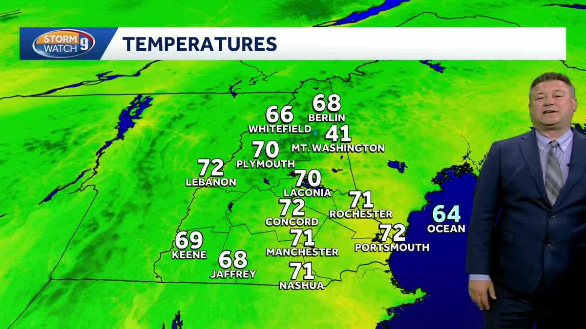  Dry, comfortable weather continues in New Hampshire