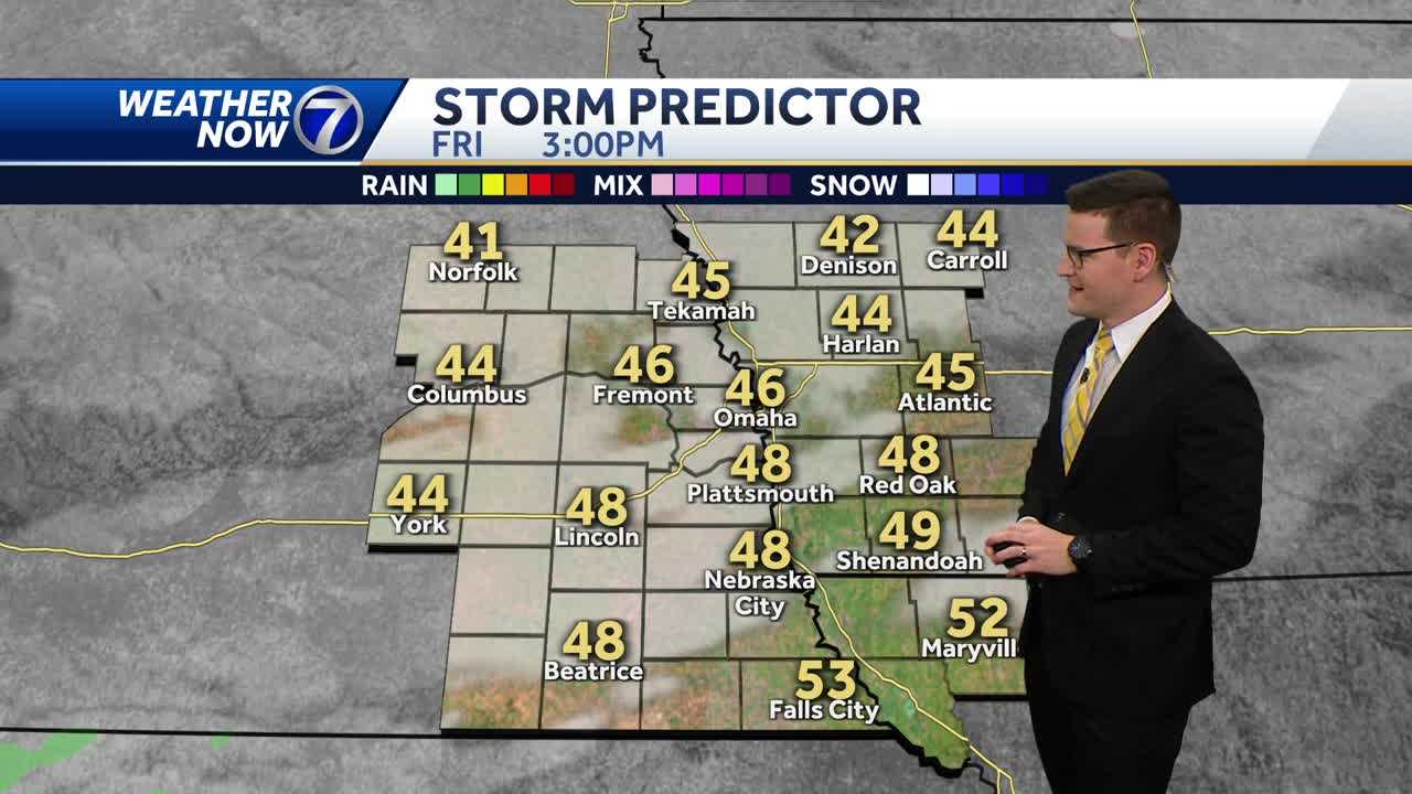 Slight cooler mainly dry to wrap up the week