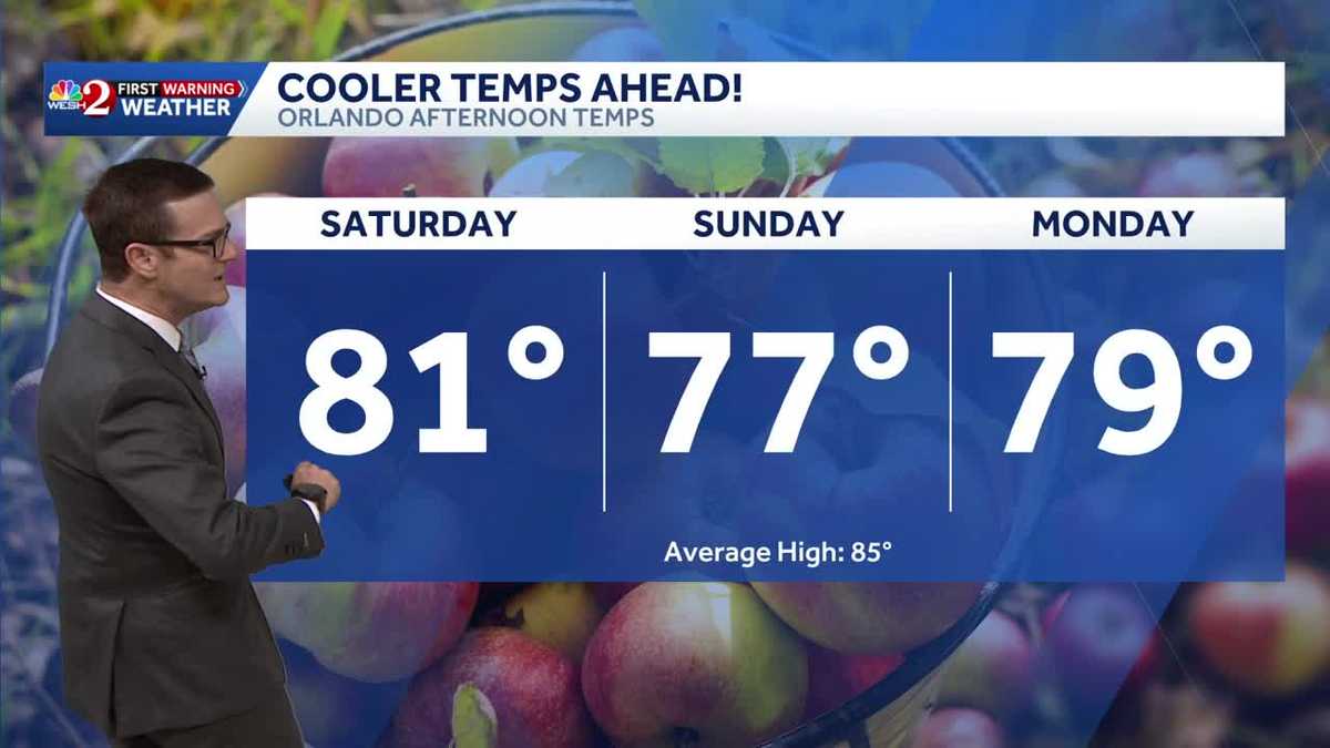 Cold front brings rain, cooler temps to Central FL this weekend - WESH