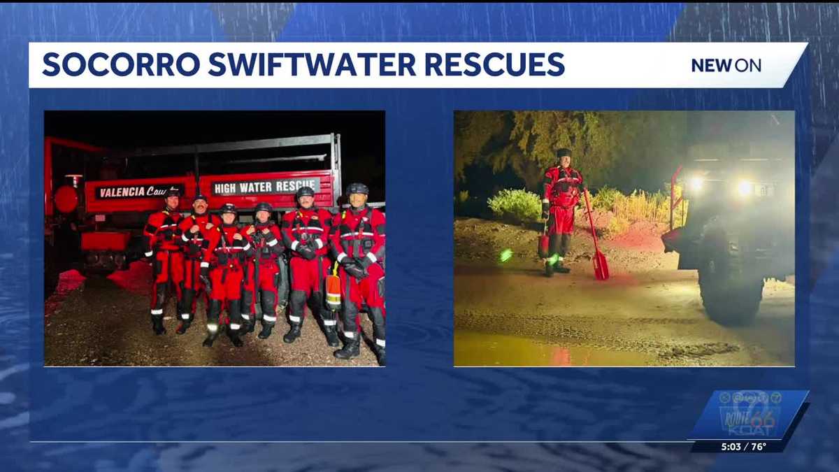 Rains and flooding prompt cross-county rescue efforts near Socorro