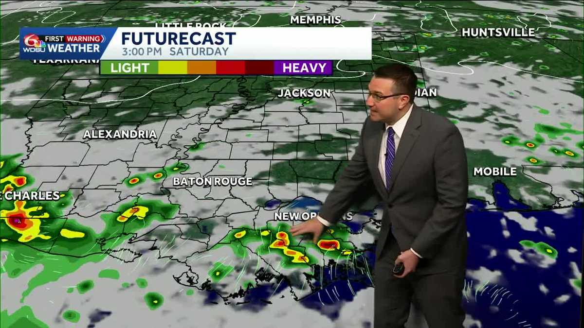 Rain and storms possible for southeast Louisiana this weekend