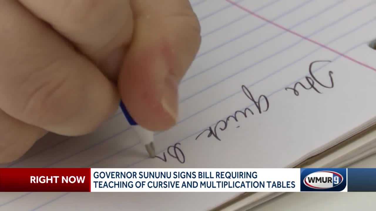 New Hampshire Governor Signs Bill Requiring Cursive In Schools