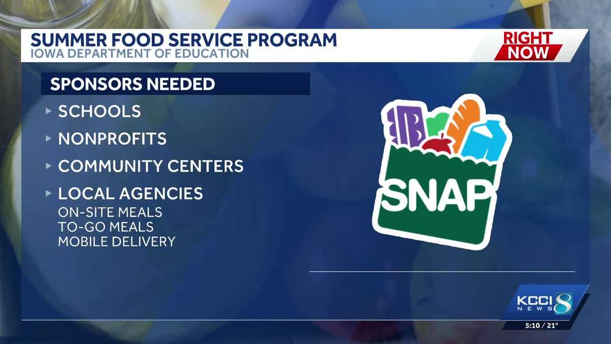 Iowa seeks sponsors for summer meal program to support low-income children