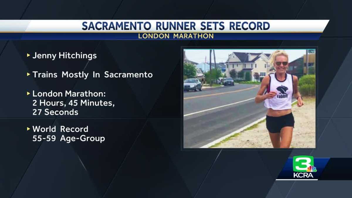 Jenny Hitchings sets another world record at London Marathon