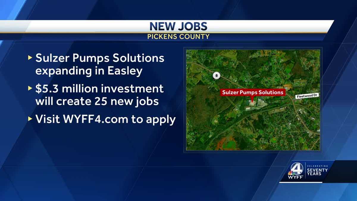 South Carolina New jobs coming to Pickens County