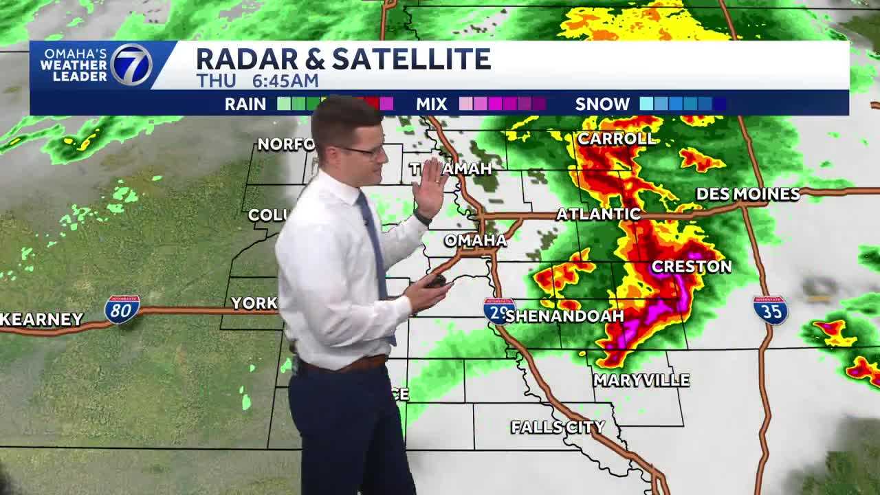 Severe weather brings tornado warnings, hail and heavy rain to Nebraska, Iowa