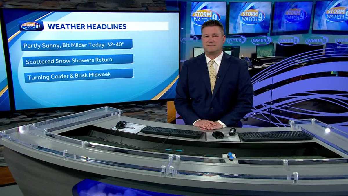 NH forecast video: Milder day with scattered snow showers