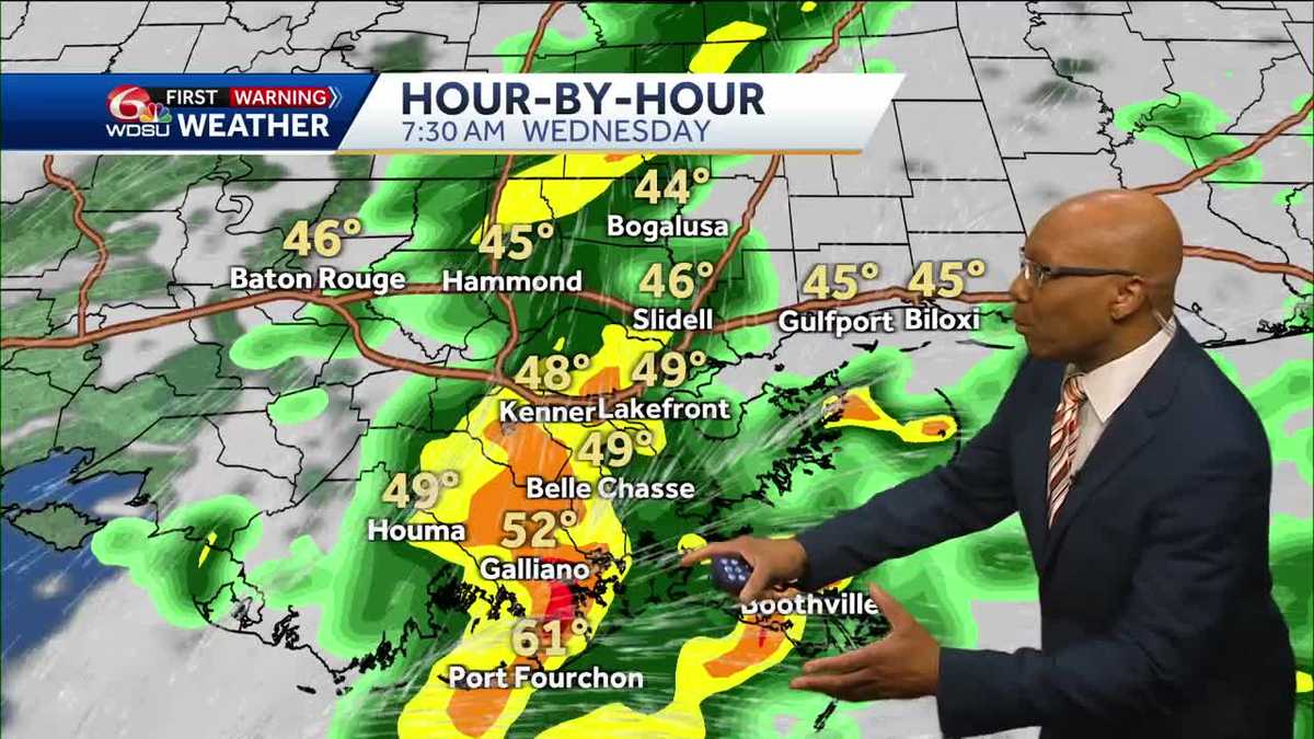 New Orleans Rain Late Tonight, Chance Sunrise Storms