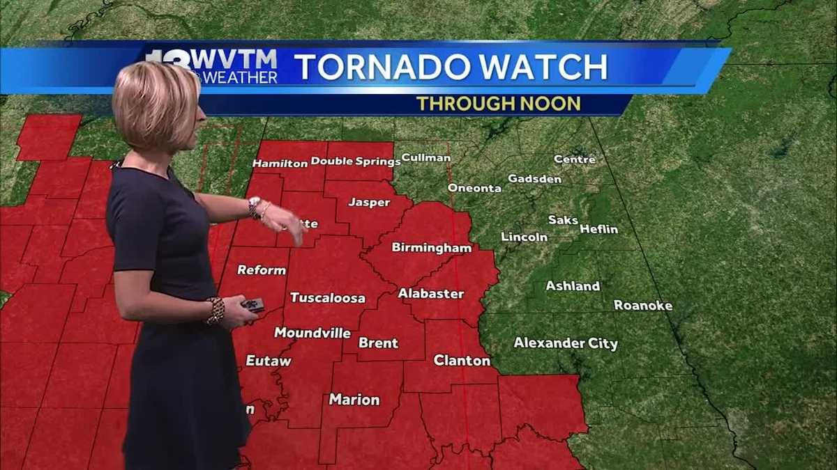 A tornado watch is now in effect for the area