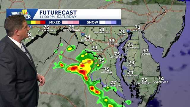 Storms again tonight, but less humid on Sunday