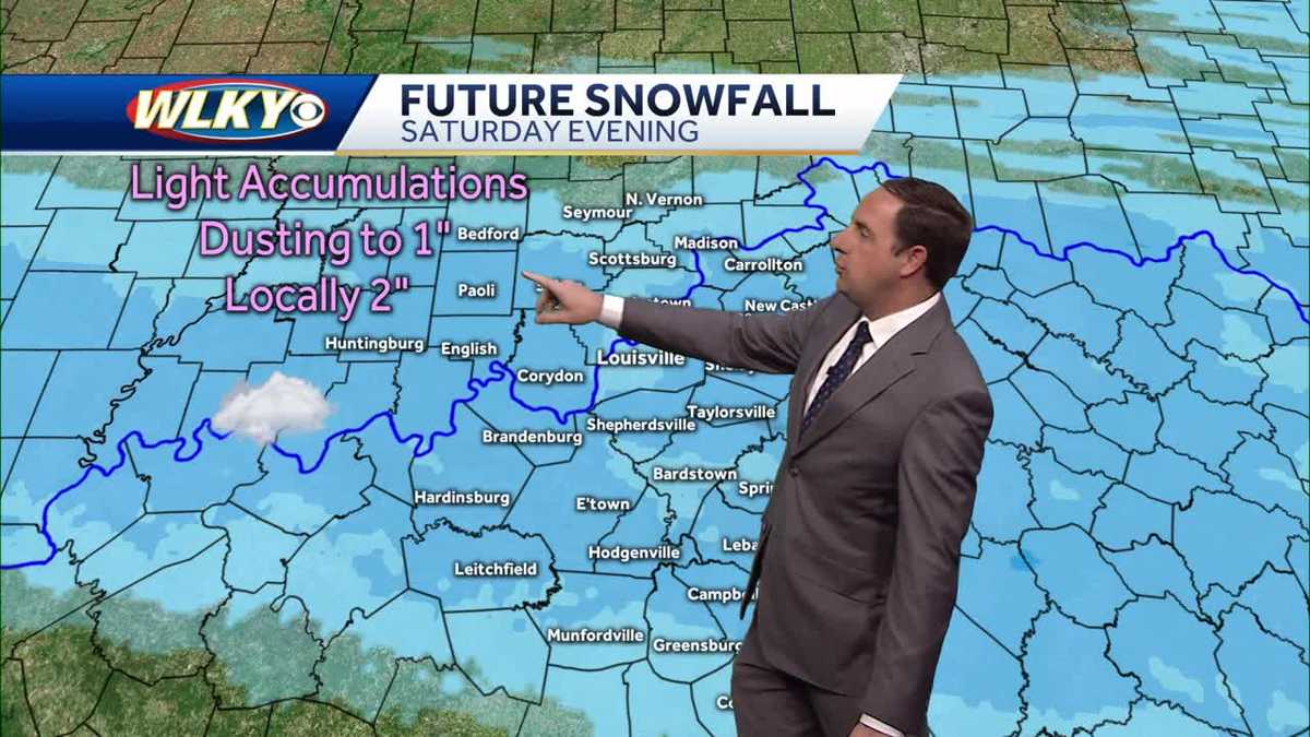 Snow Showers on the way for Saturday Evening
