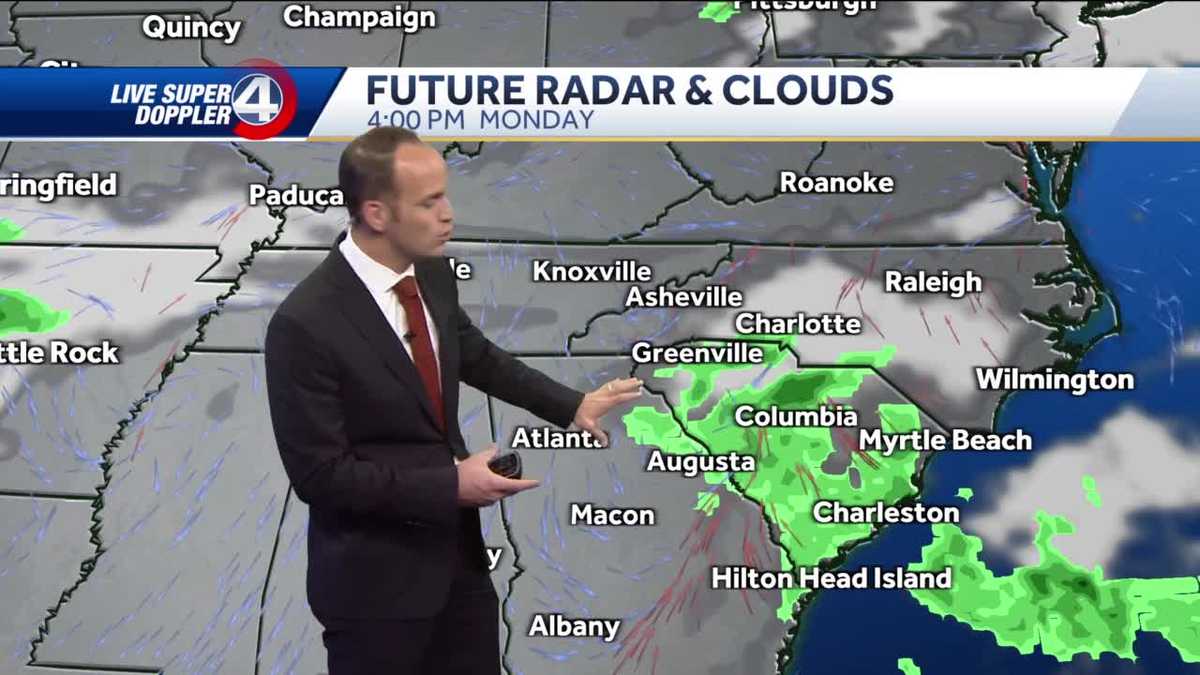 South Carolina Temperature dive ahead