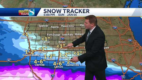 iowa weather: frigid saturday, snow south sunday