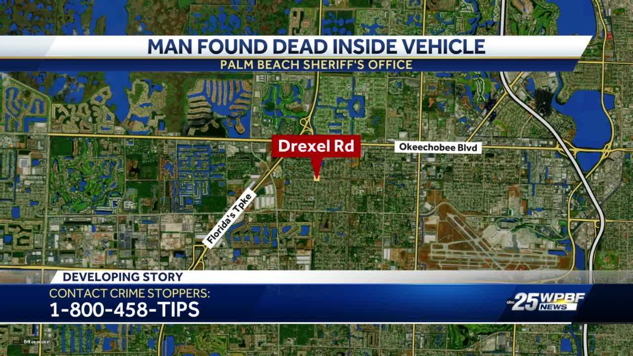 Detectives Investigate After A Man's Body Is Found In A Vehicle