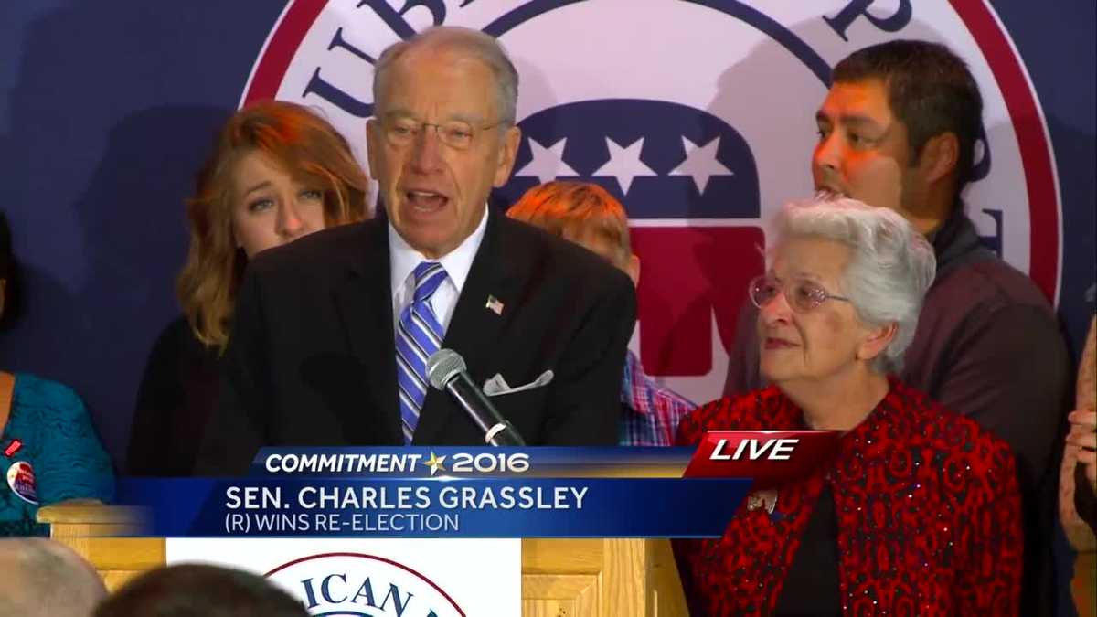 Charles Grassley's victory speech