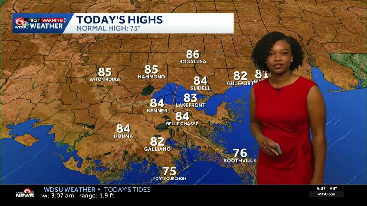 Warm Friday before a cold front brings cooler, drier air