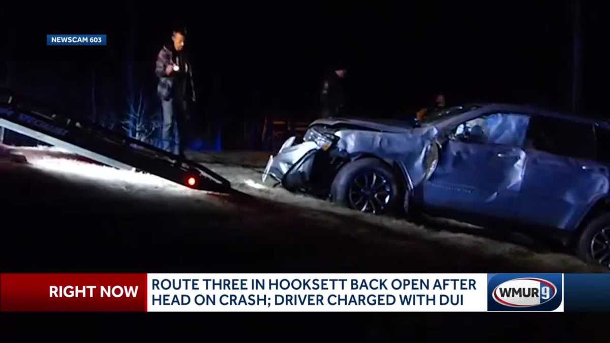 Man charged with DUI after head-on collision in Hooksett