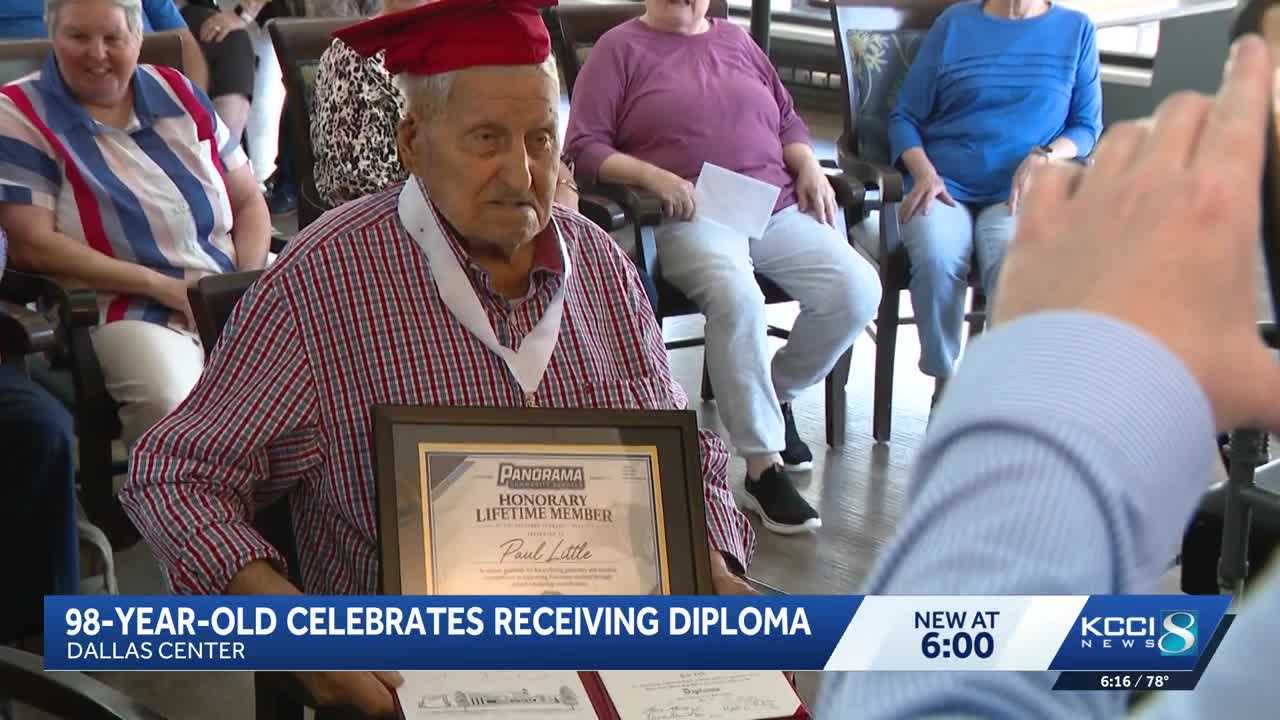 98-year-old surprised with high school diploma