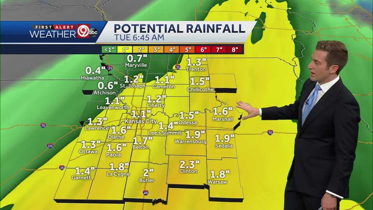 Widespread Rain Monday