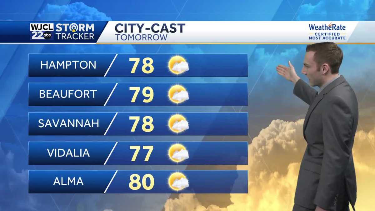 Sunshine finally return on Monday for SE GA and the Lowcountry - WJCL