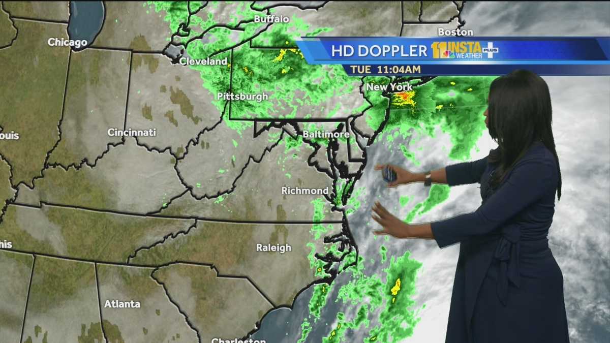 Cloudy, cool rain on Tuesday