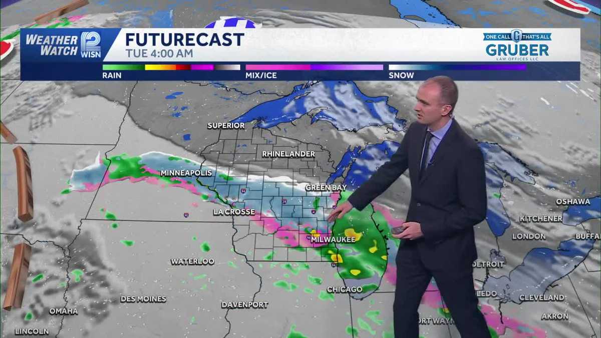 Weather: Tuesday Morning Wintry Mix