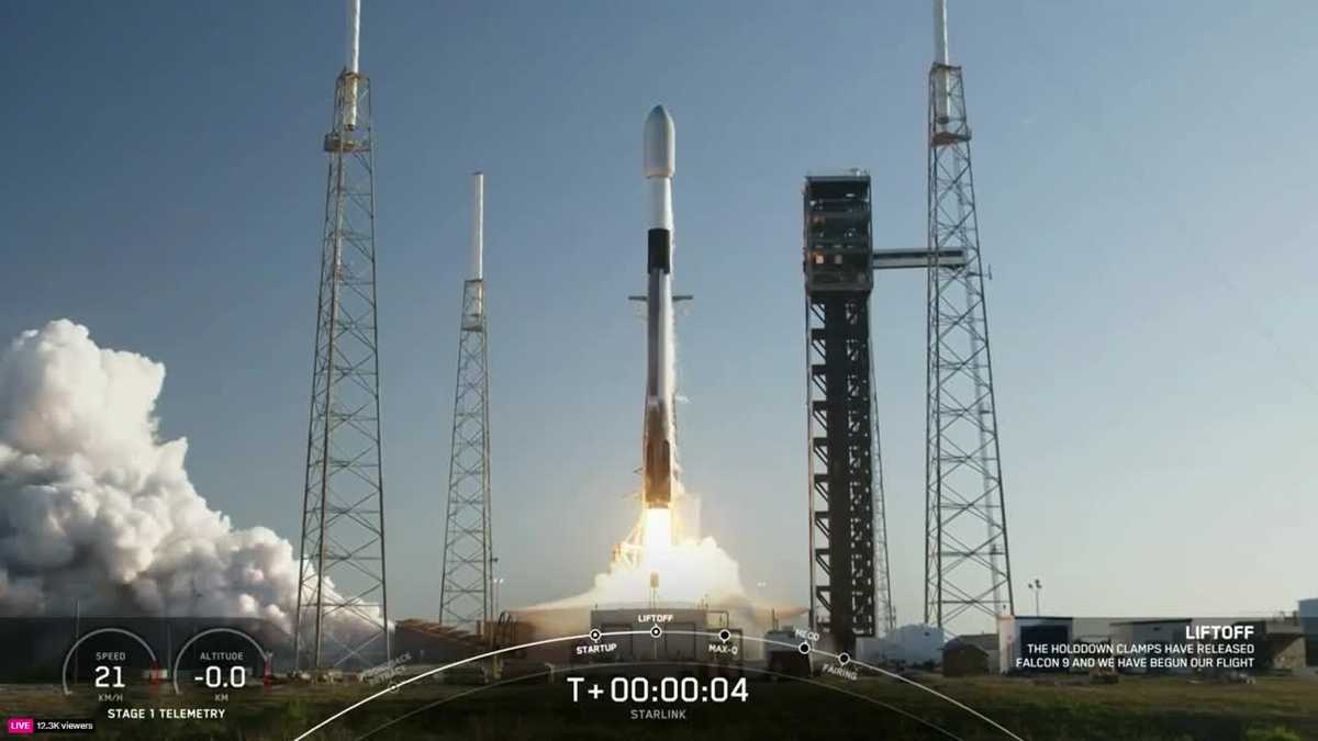 SpaceX успешно изстреля сателити Starlink от Кейп Канаверал