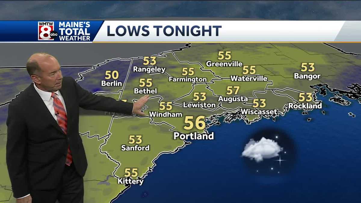 Showers fade, clouds linger overnight