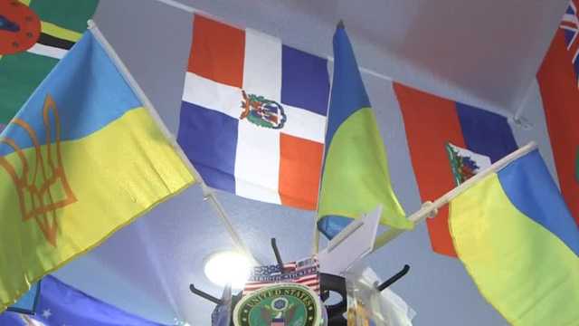 Sacramento shop owner learns sewing to supply Ukrainian flags - Vimarsana News