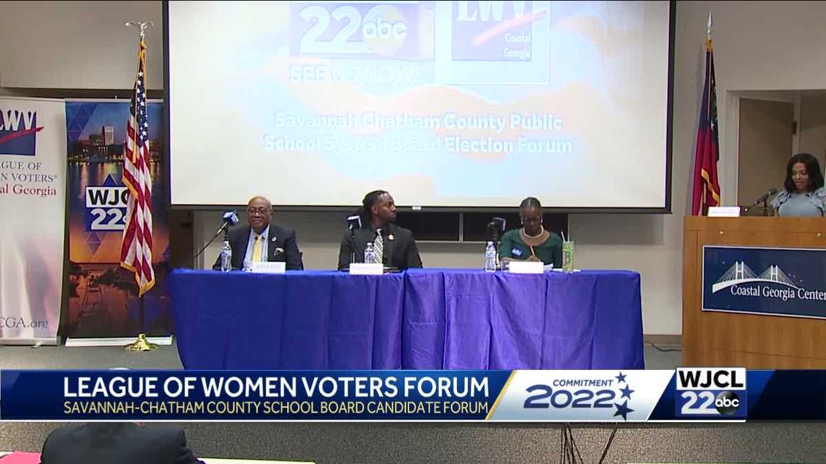 Savannah Chatham school board president candidates square off