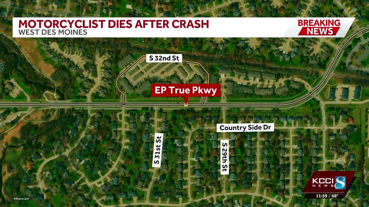 Motorcyclist killed in West Des Moines crash with school bus