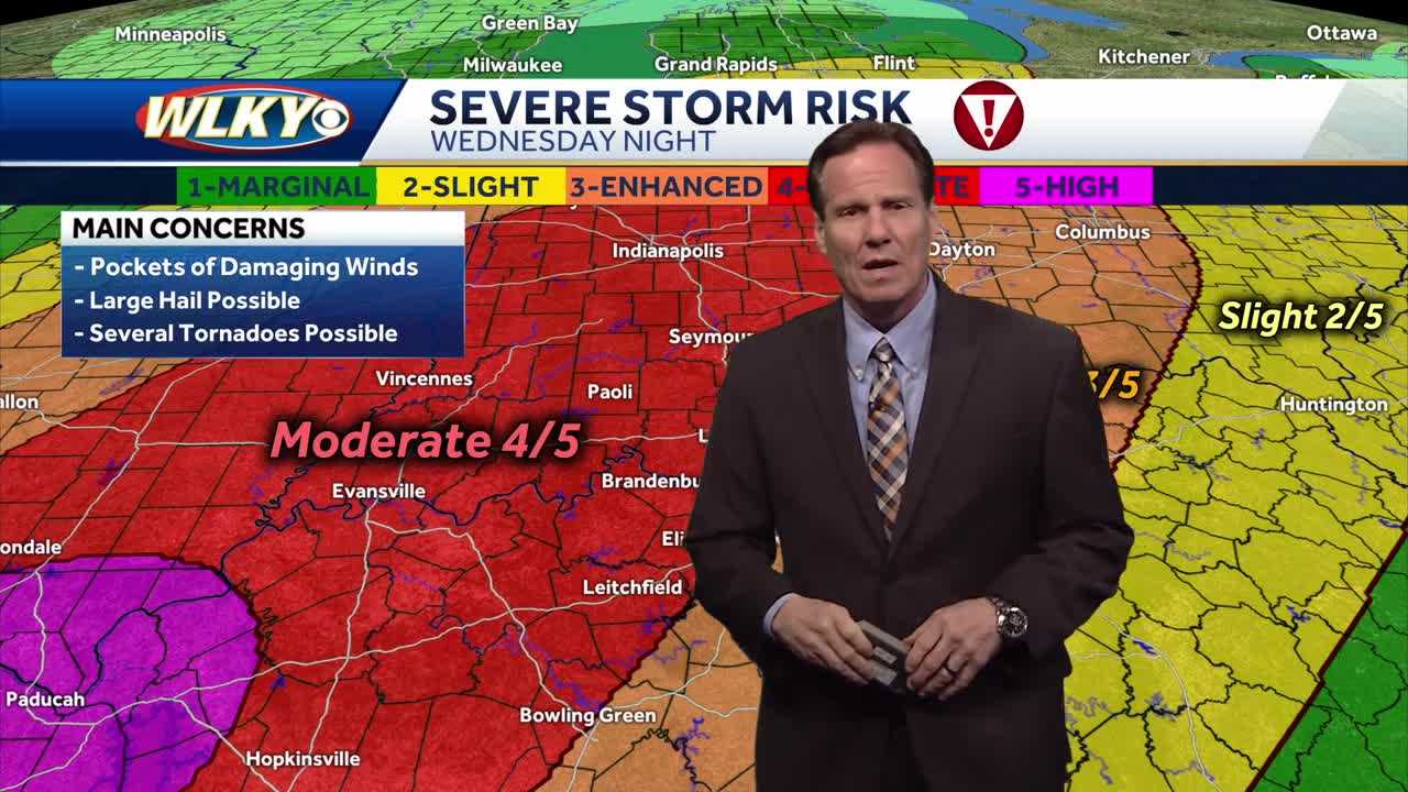 Tornado Warning in Lexington KY Severe Storms Expected Tonight