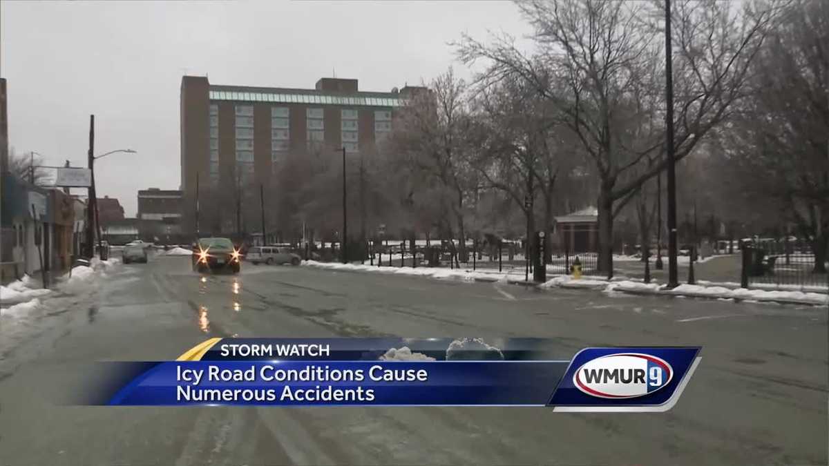 Dozens of crashes reported on icy roads