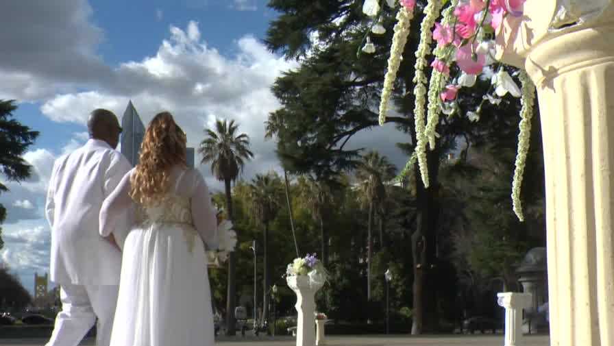 'What better day to celebrate love?': Couples exchange vows at 2:22 p.m ...