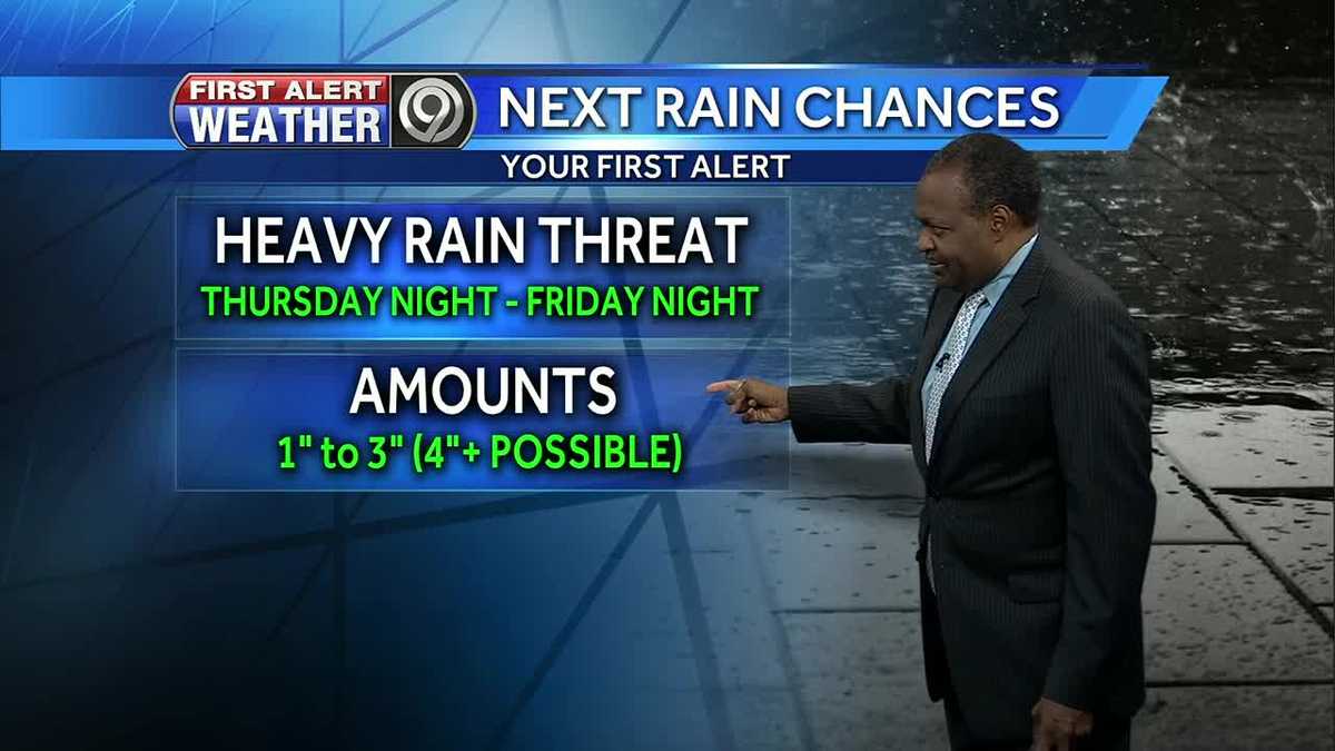 First Alert: More rain ahead through Friday night