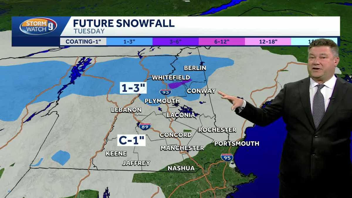 Video: Passing rain, snow showers this week in New Hampshire