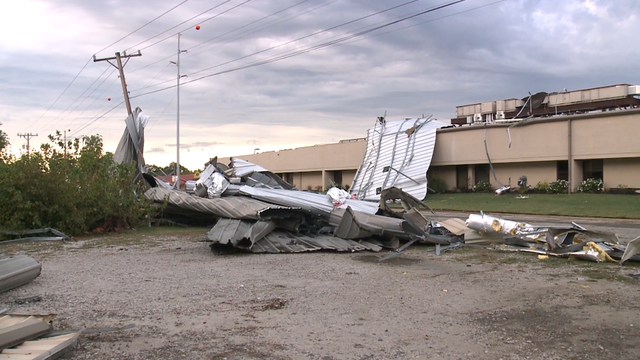 Eastern Oklahoma hospital's roof ripped off during severe storms