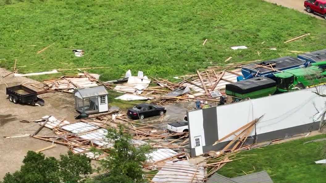 ‘Well, here we go again’ as Marshall County storm batters Marshalltown and airport