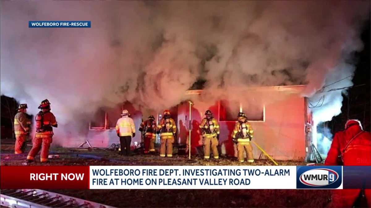 Crews Battle 2 Alarm House Fire In Wolfeboro