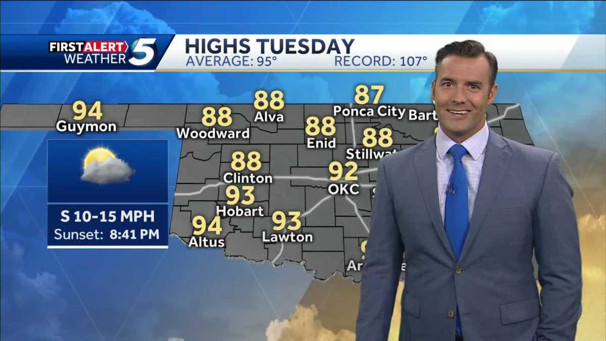 FORECAST: Rain for some, not as hot