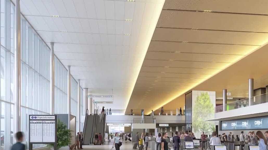 Des Moines Airport's new terminal to open next year