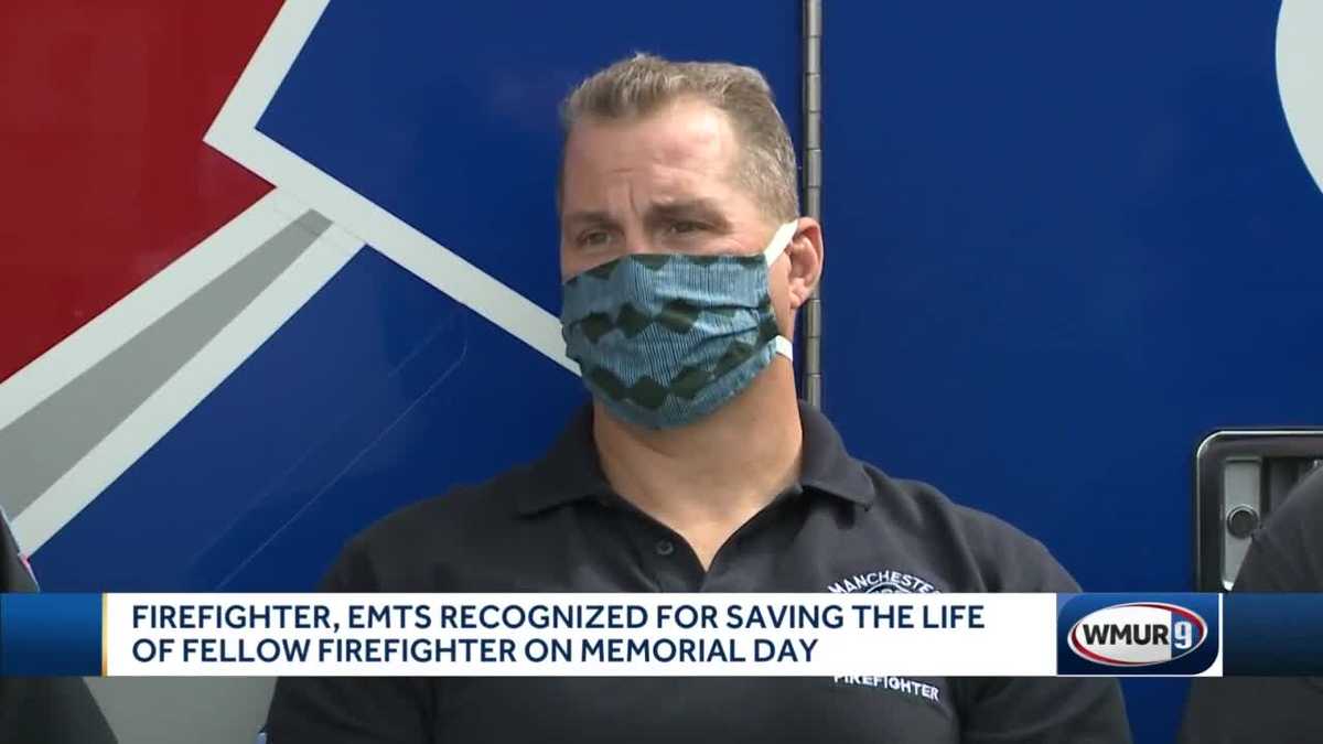 Firefighters, EMTs recognized for saving fellow firefighter's life