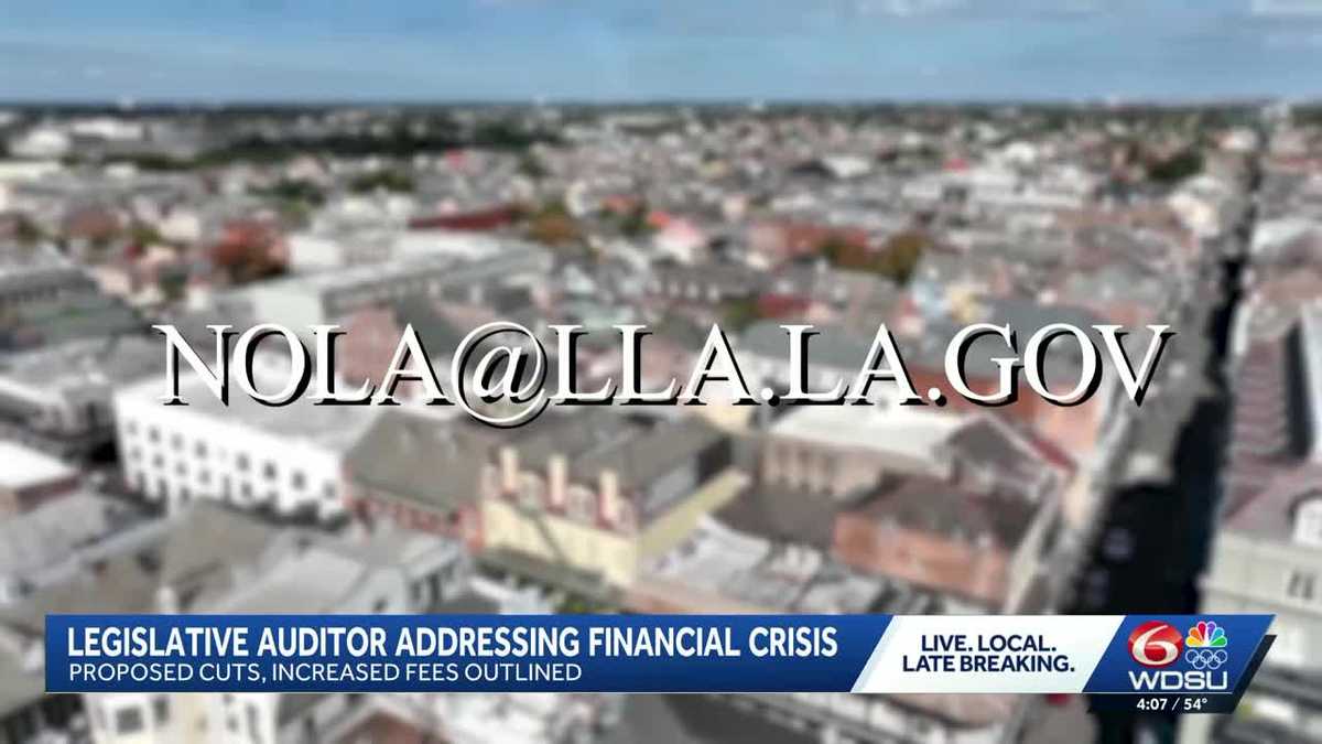 Legislative auditor creates email address for New Orleans financial crisis matters