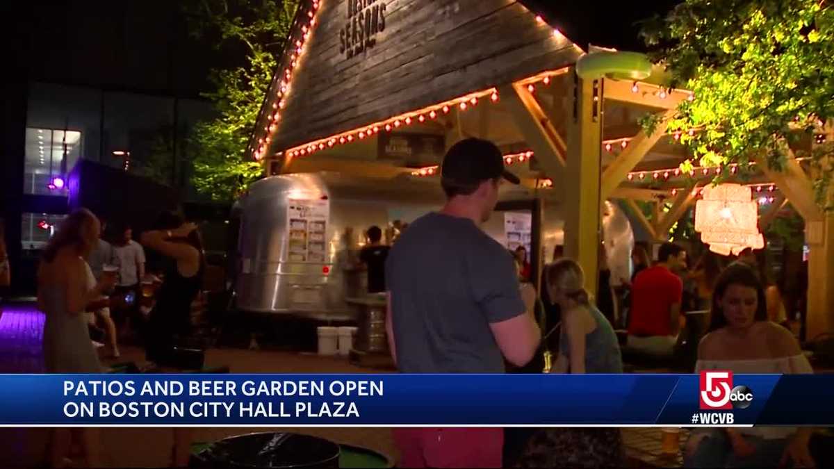 City Hall Plaza transformed into beer garden