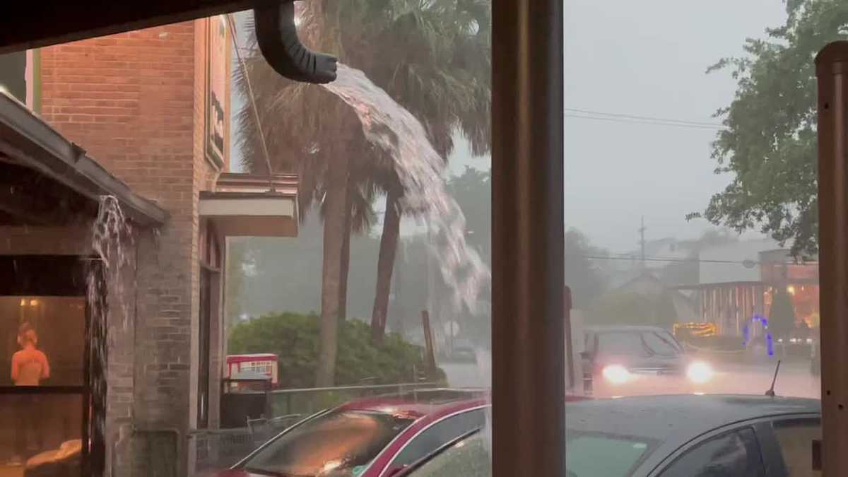 New Orleans rain video Lakeview