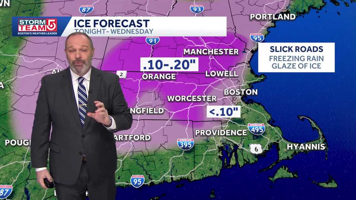 Video: Slick roads possible with icy mix tonight