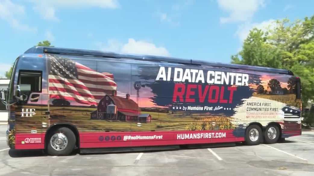 AI Data Center Revolt tour protests across the country - WYFF